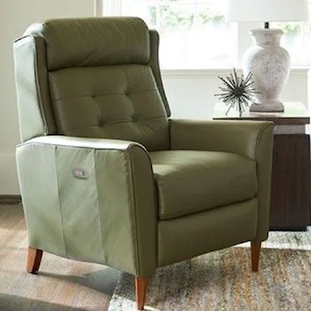 Mid-Century Modern High Leg Power Recliner